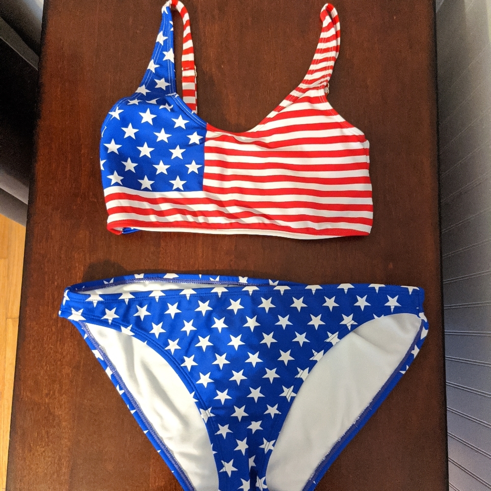 Patriotic bathing suit